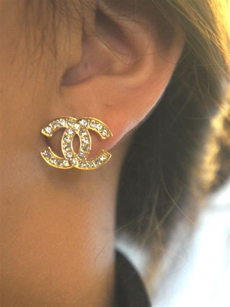 imitation chanel stud earrings